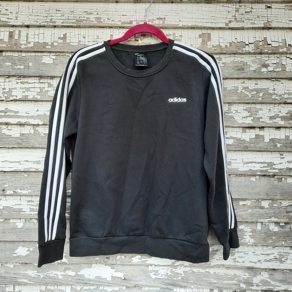 🌟 Adidas essentials 3 stripe sweatshirt size large - Picture 1 of 5